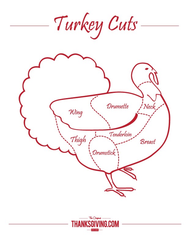 Guide to turkey cuts - Thanksgiving.com