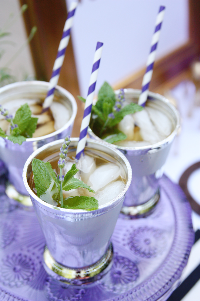 mint julep recipe with fresh lavender