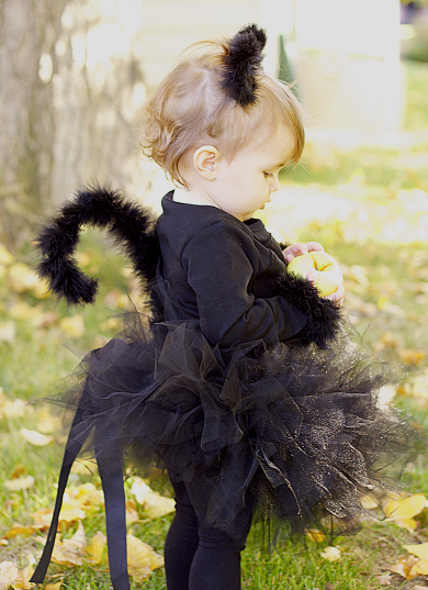 black cat toddler Halloween costume
