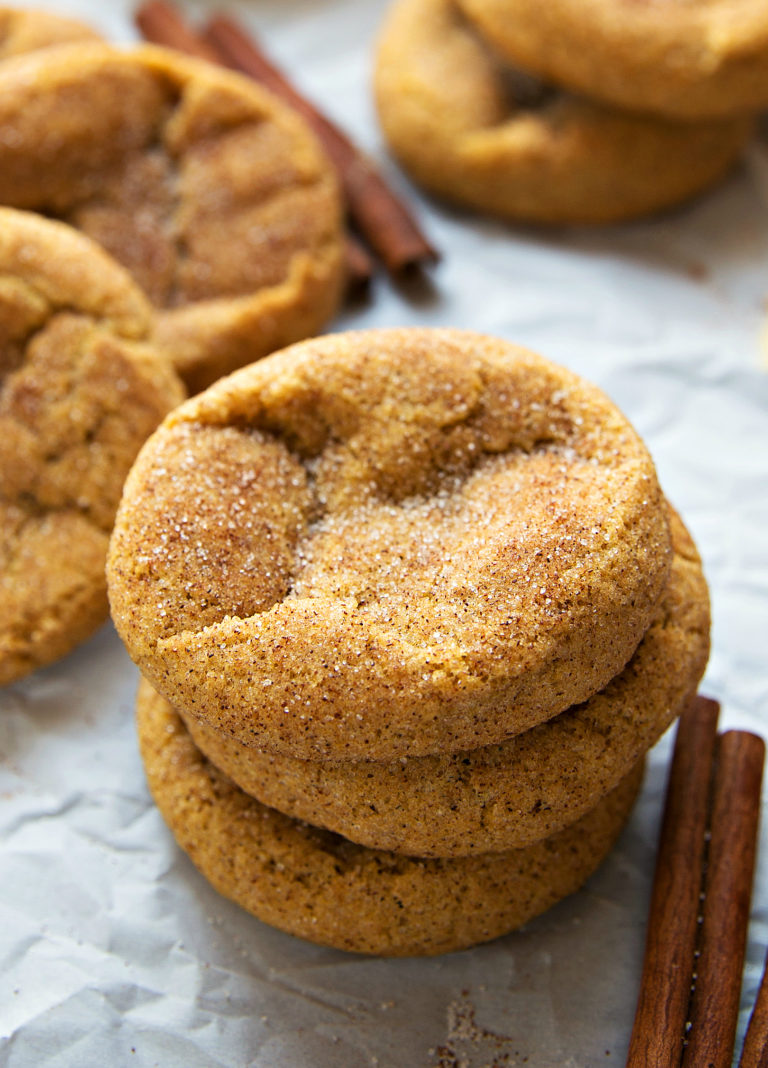 Soft and Chewy Pumpkin Snickerdoodle Cookies | Thanksgiving.com