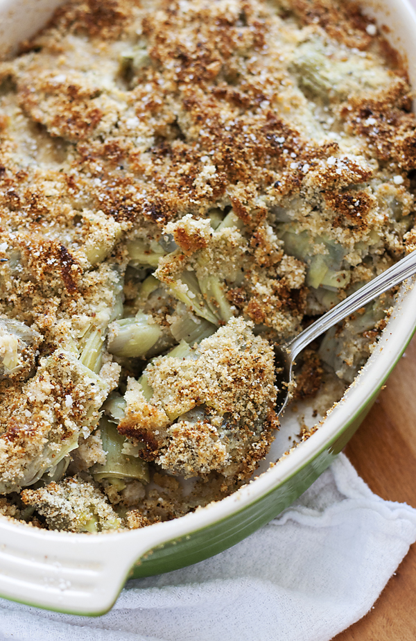 Baked Artichoke Hearts for Thanksgiving side dish