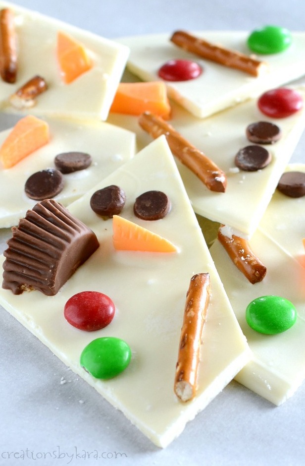 12 Christmas Cookies that Aren't Boring - Melted Snowman Bark