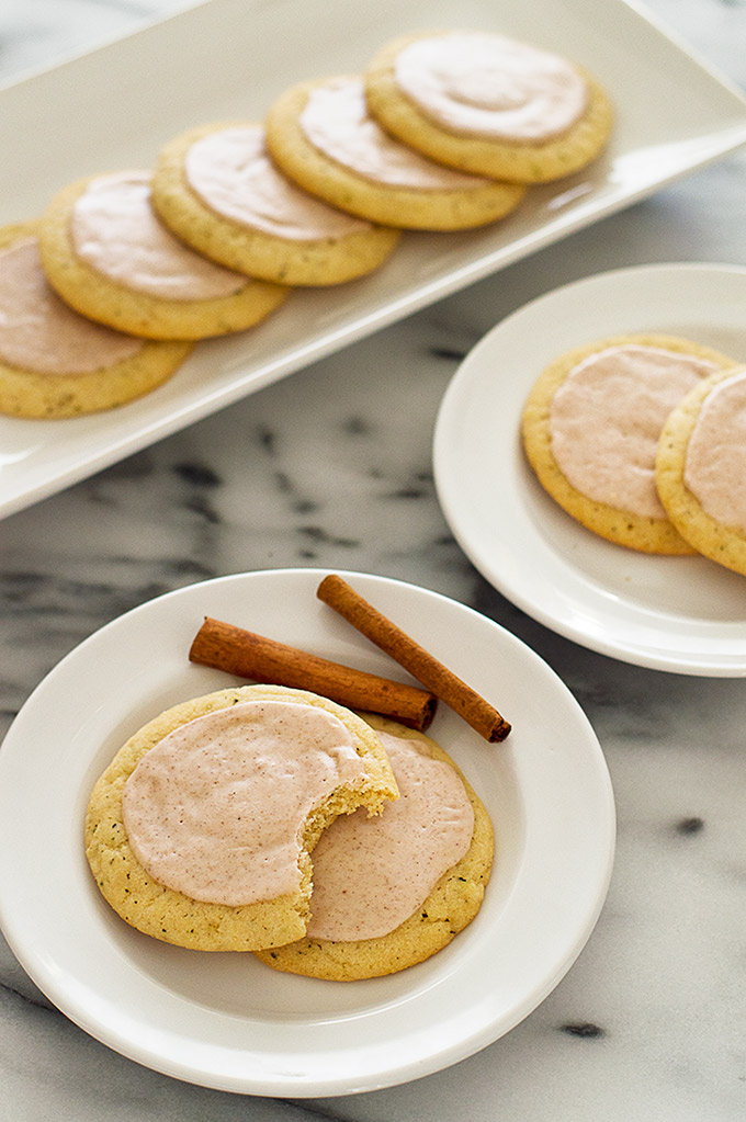 12 Christmas Cookies that Aren't Boring - Chai Sugar Cookies with Eggnog Glaze