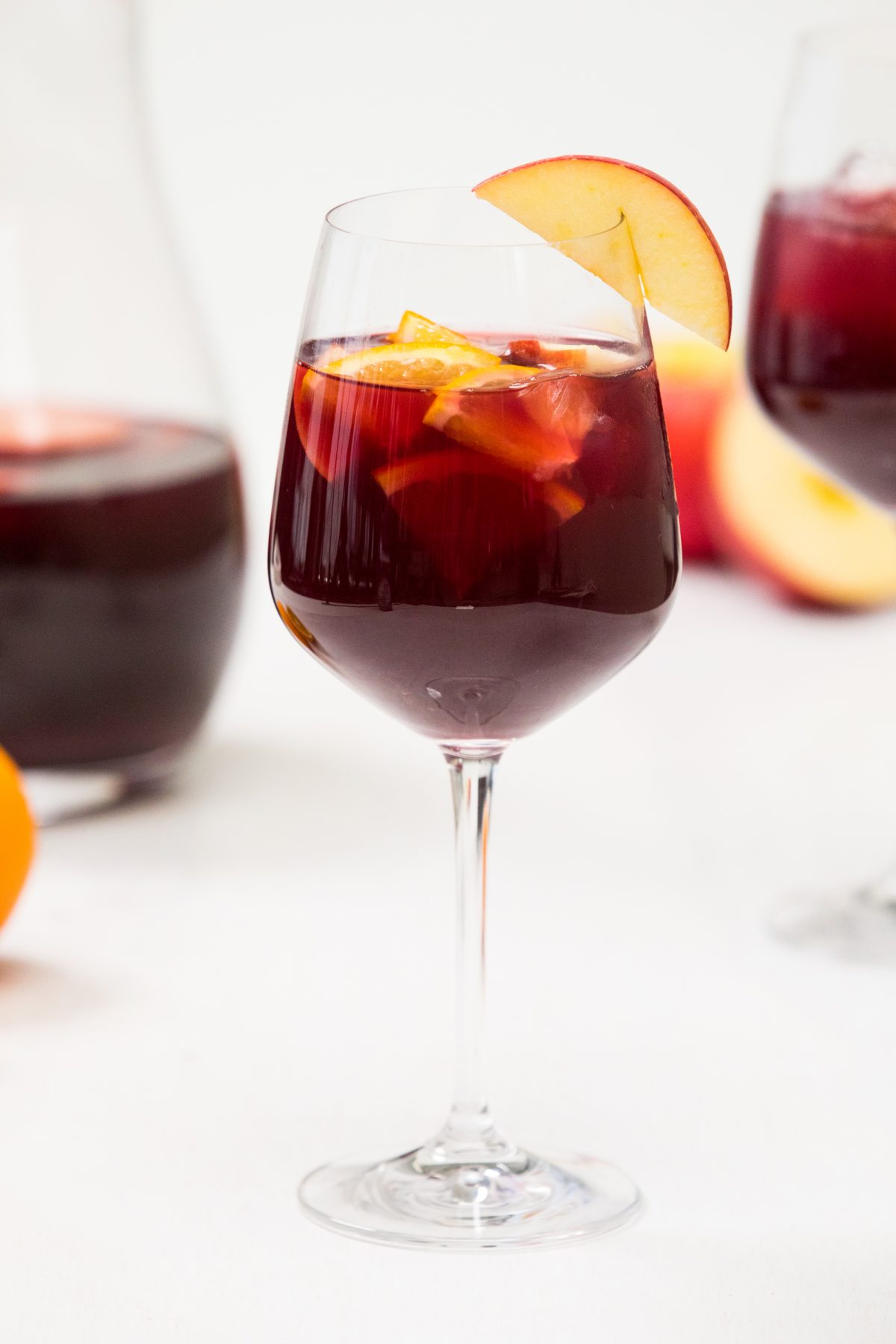 Glasses of Spiced sangria