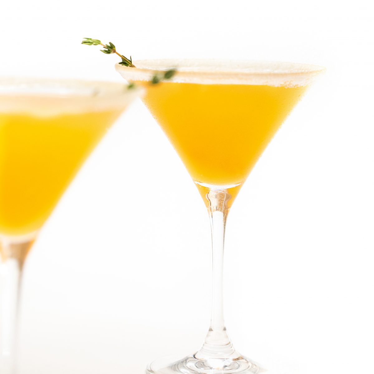 Orangecello and honey martini