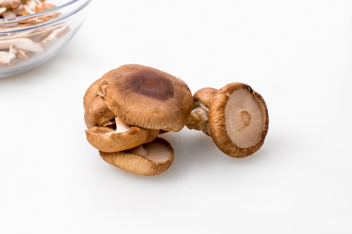 Begin with whole mushrooms