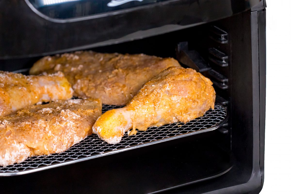 Place chicken into heated Air Fryer