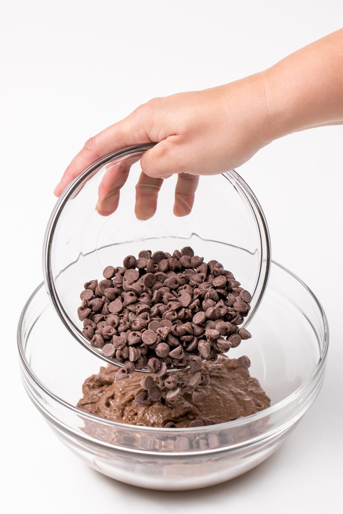 Add chocolate chips to bowl