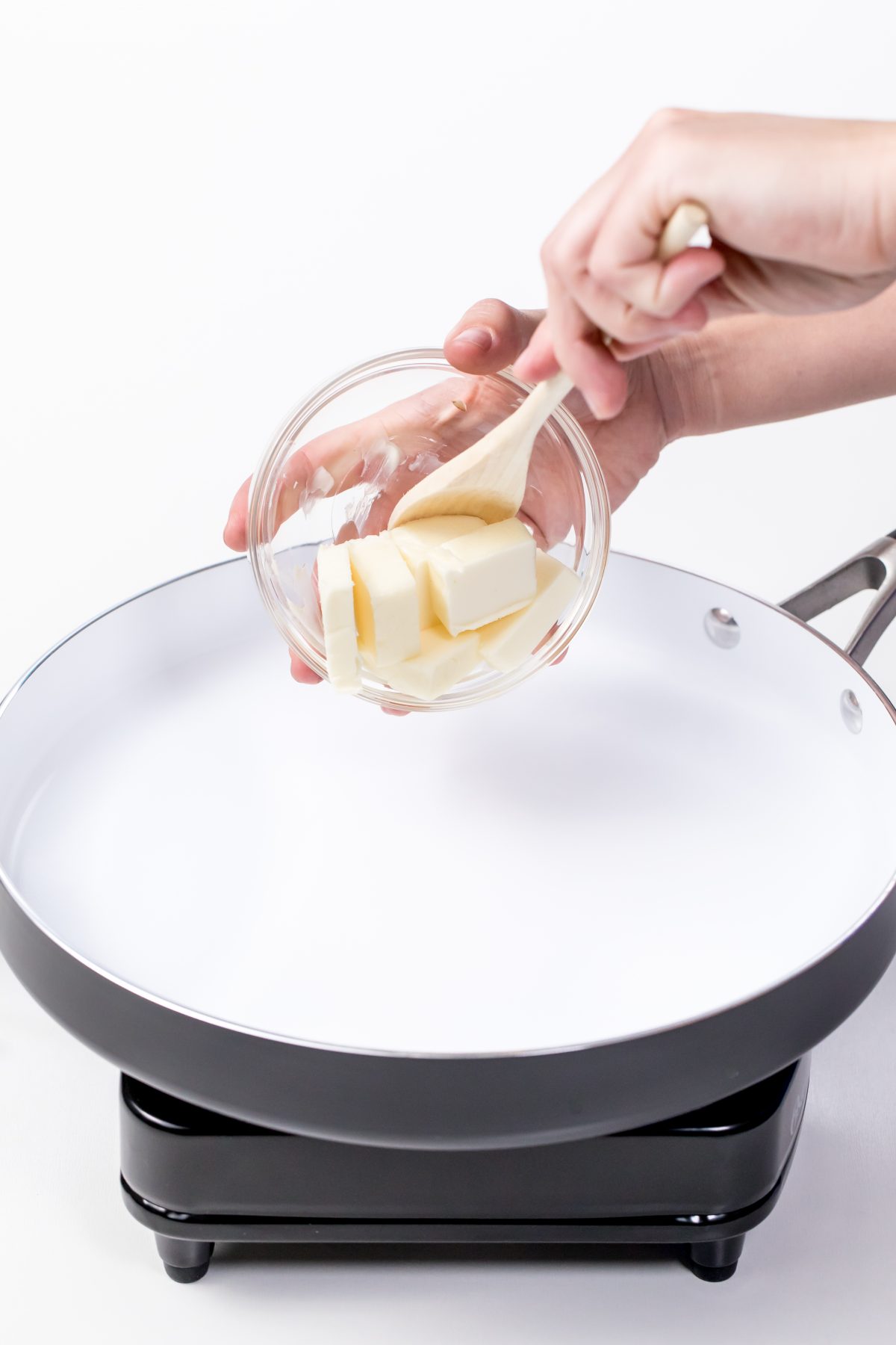 Add butter to saucepan