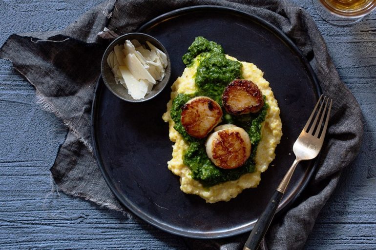 Seared-Scallop-with-Pecan-Pesto-Real-Food-by-Dad-feature