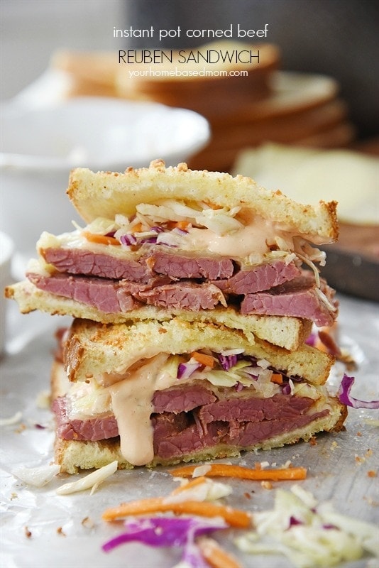 Instant-Pot-Corned-Beef-and-Reuben-sandwich