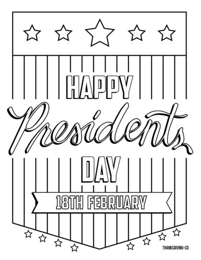 PRESIDENTDAY2 ColoringBook 