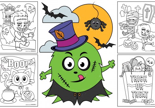 Free Halloween coloring pages for kids (or for the kid in you)