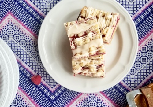 White chocolate raspberry bars are an easy, satisfying dessert